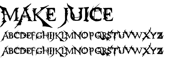 Make Juice font